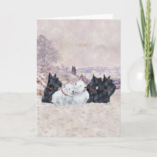 Cartes Pour Fêtes Annuelles Nous cinq hiver