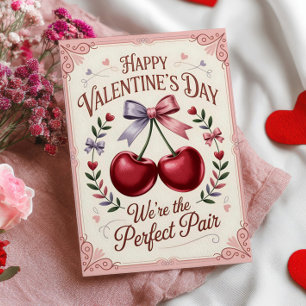 Cartes Pour Fêtes Annuelles Nous sommes le couple parfait Shabby Chic Saint-Va
