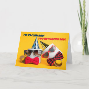 Cartes Pour Fêtes Annuelles Nous sommes l'Humour de papier toilette vacciné à