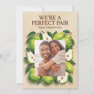 Cartes Pour Fêtes Annuelles Nous sommes un couple parfait Jolie poire Saint-
