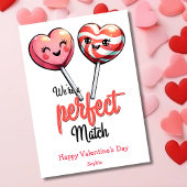 Cartes Pour Fêtes Annuelles Nous sommes un match parfait drôle rétro Valentine