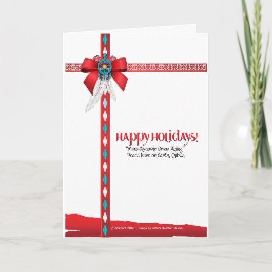 Cartes Pour Fêtes Annuelles Nous vivons collection de Native™ (Devant)