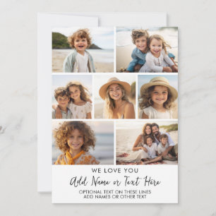 Cartes Pour Fêtes Annuelles Nous vous aimons grand-mère ou grand-père - 7 Coll