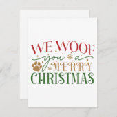 Cartes Pour Fêtes Annuelles Nous Vous Avons Mal Un Joyeux Noël (Devant / Derrière)