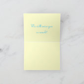 Cartes Pour Fêtes Annuelles Nous Vous Manquerons>Carte d'adieu (Intérieur)