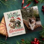 CARTES POUR FÊTES ANNUELLES NOUS VOUS REGARDONS JOUER NOËL CHIEN PET FURRY<br><div class="desc">Cette saison des Fêtes, pourquoi ne pas répandre un peu de feu de joie ? Nous avons le moyen parfait pour vous d'envoyer des voeux chaleureux à vos proches. Nos cartes postales de Noël d'inspiration furieuse présentent une image rétro vintage de trois Labrador Golden Retrievers dans les chapeaux de Santa...</div>