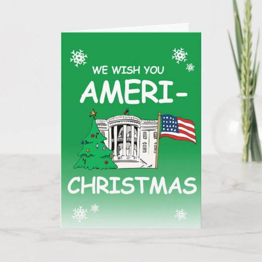 Cartes Pour Fêtes Annuelles Nous Vous Souhaitons Ameri-Christmas De Biden Harr (Devant)