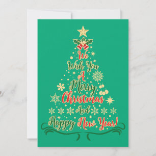 Cartes Pour Fêtes Annuelles Nous Vous Souhaitons Un Joyeux Noël