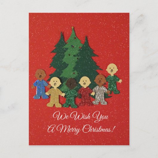 Cartes Pour Fêtes Annuelles Nous vous souhaitons un Joyeux Noël (Devant)