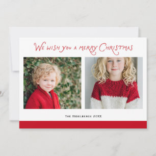 Cartes Pour Fêtes Annuelles Nous vous souhaitons un joyeux Noël 2 conception d