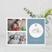 Cartes Pour Fêtes Annuelles Nous Vous Souhaitons Une Meowowy Noël Funny Chat B (Debout devant)