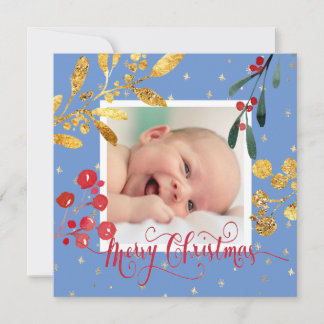 Cartes Pour Fêtes Annuelles nouveau bébé garçon Joyeux Noël