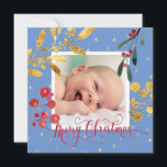 Cartes Pour Fêtes Annuelles nouveau bébé garçon Joyeux Noël<br><div class="desc">nouvelle carte de Noël</div>