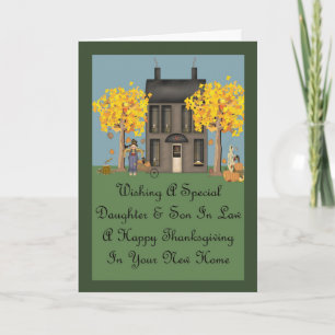 Cartes Pour Fêtes Annuelles Nouveau bon thanksgiving à la maison de fille et