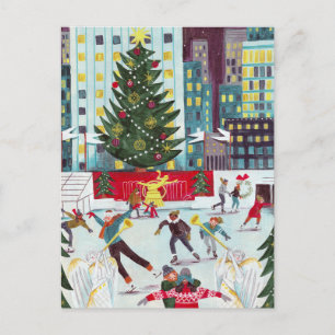 Cartes Pour Fêtes Annuelles Nouveau centre de Rockefeller de New York patinage