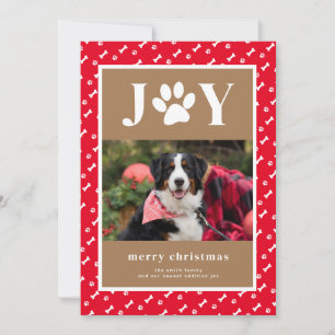 Cartes Pour Fêtes Annuelles Nouveau Chien Chien Chien Chien Joie Paw Noël Fair
