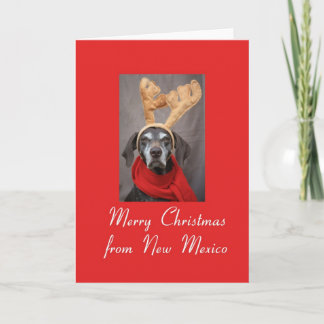 Cartes Pour Fêtes Annuelles Nouveau-Mexique pointeur de rennes merry x mas
