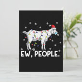 Cartes Pour Fêtes Annuelles Nouveaux gens Chèvre Cadeau Santa Funny Chèvre Noë (Debout devant)
