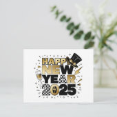 Cartes Pour Fêtes Annuelles Nouvel An 2025 (Debout devant)