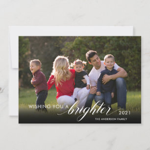 Cartes Pour Fêtes Annuelles Nouvel An 2 Photos Souhaitant un meilleur 2021