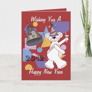 Cartes Pour Fêtes Annuelles Nouvel An blanc