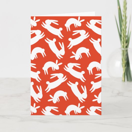 Cartes Pour Fêtes Annuelles Nouvel An chinois 2023 Lapin (Devant)