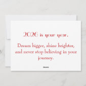 Cartes Pour Fêtes Annuelles Nouvel an chinois 2026 (Dos)