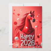 Cartes Pour Fêtes Annuelles Nouvel an chinois 2026 (Devant)