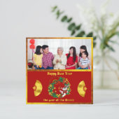 Cartes Pour Fêtes Annuelles Nouvel An chinois du lapin (Debout devant)