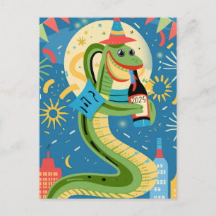 Cartes Pour Fêtes Annuelles Nouvel An Chinois Du Serpent À Bois 2025