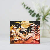 Cartes Pour Fêtes Annuelles Nouvel An chinois lunaire du Dragon 2024 HPC2 (Debout devant)