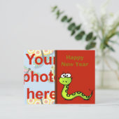 Cartes Pour Fêtes Annuelles Nouvel An chinois Tet année vietnamienne du serpen (Debout devant)