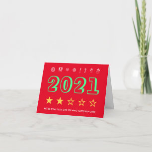 Cartes Pour Fêtes Annuelles Nouvel an drôle Noël Santa rouge chinois