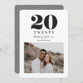 Cartes Pour Fêtes Annuelles Nouvel an graphique (Devant / Derrière)