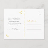 Cartes Pour Fêtes Annuelles Nouvel an Jour moderne Script Chic Points Or Photo (Dos)