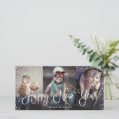 Cartes Pour Fêtes Annuelles Nouvel An Neige sans joint 3 photo (Debout devant)