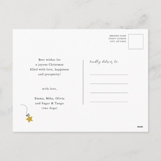 Cartes Pour Fêtes Annuelles Nouvel An Nouvel An | Bonjour au Nouvel An (Dos)