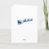 Cartes Pour Fêtes Annuelles Nouvel An Russe - Flammes de neige, Père Noël, Ren (Dos)