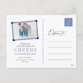 Cartes Pour Fêtes Annuelles Nouvel An Salutations Flammes Étincelantes Photo (Dos)