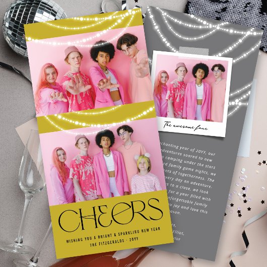 Cartes Pour Fêtes Annuelles Nouvel An Salutations Flammes Étincelantes Photo