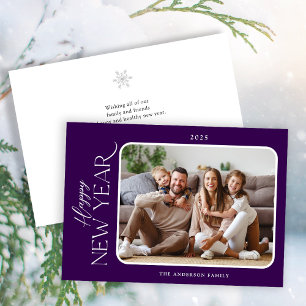 Cartes Pour Fêtes Annuelles Nouvel An Simple Elegance Photo