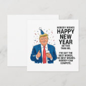Cartes Pour Fêtes Annuelles Nouvel an Trump (Devant / Derrière)