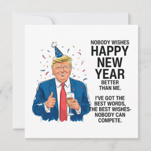 Cartes Pour Fêtes Annuelles Nouvel an Trump