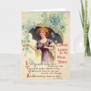 Cartes Pour Fêtes Annuelles Nouvel An vintage