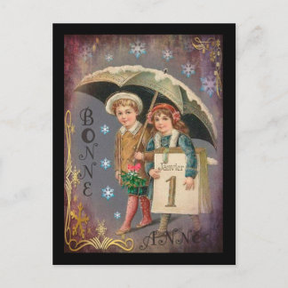 Cartes Pour Fêtes Annuelles Nouvel An vintage