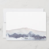 Cartes Pour Fêtes Annuelles Nouvel Noël bleu minimal (Dos)