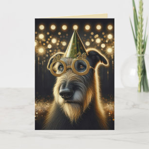 Cartes Pour Fêtes Annuelles Nouvelle Année 2027 Irish Wolfhound