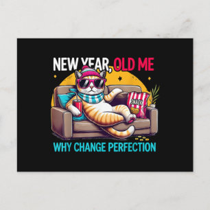 Cartes Pour Fêtes Annuelles Nouvelle Année Ancien Moi Pourquoi Changer Perfect