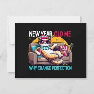 Cartes Pour Fêtes Annuelles Nouvelle Année Ancien Moi Pourquoi Changer Perfect