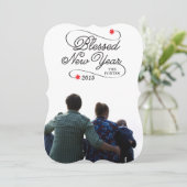 Cartes Pour Fêtes Annuelles nouvelle année bénie (Debout devant)